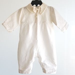 100% silk baptism christening onesie